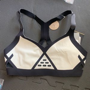 Reebok Crossfit brand new with tags workout bra; off white and black